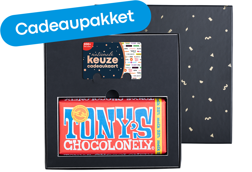 Cadeaupakket Tony's Chocolonely 'Melk'
